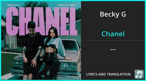 chanel gg|becky g chanel lyrics english.